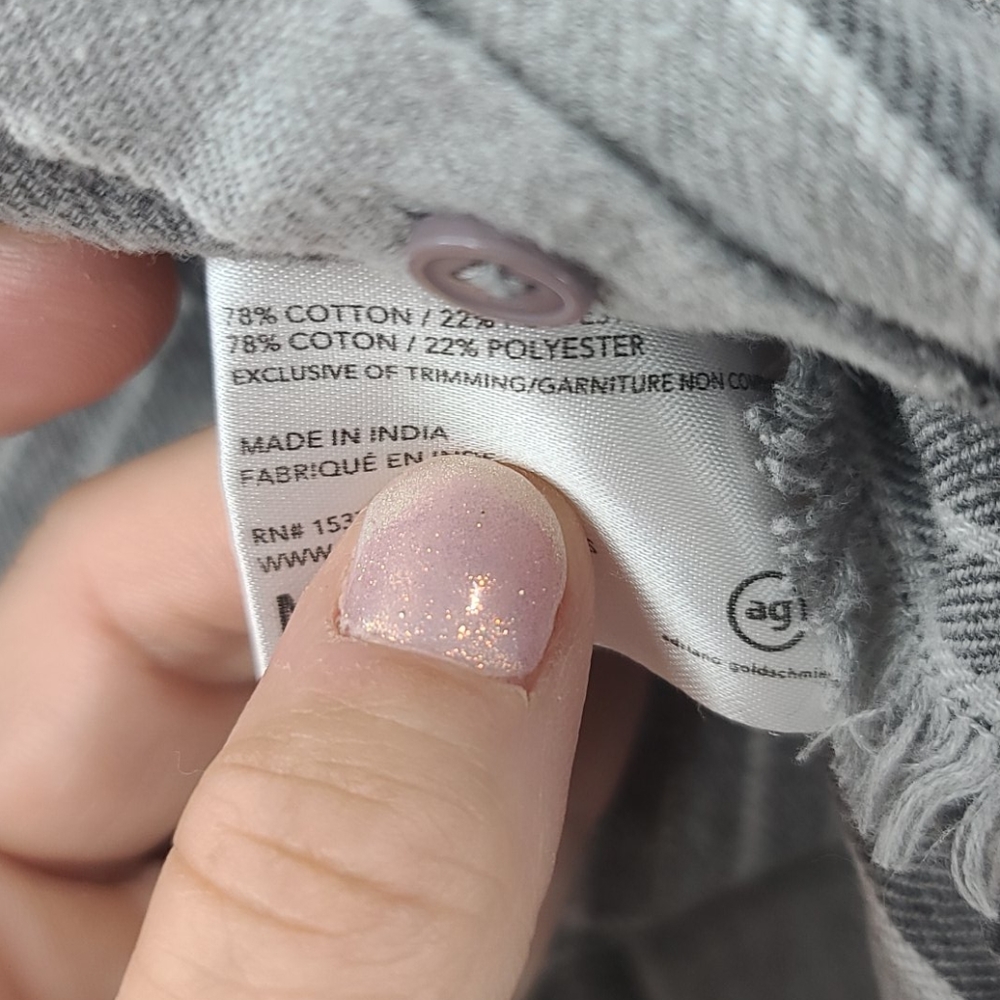 AG Adriano Goldschmied kids gray flannel top - Picture 5 of 5